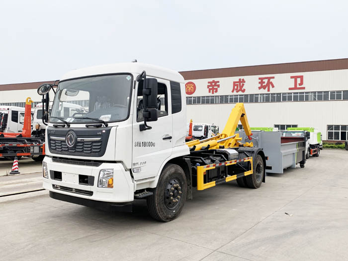 國(guó)六東風(fēng)天錦15方勾臂套臂垃圾車