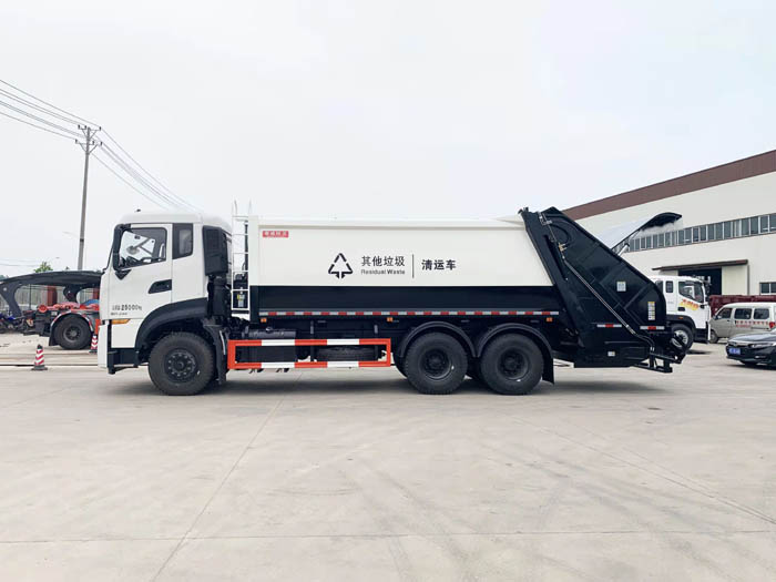 國(guó)六18立方東風(fēng)天龍后雙橋壓縮垃圾車